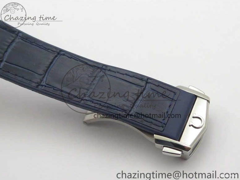 0409 Chic Constellation 131.33.41.21.03.001 SS RG TW Best Edition Blue Dial On Gummy Strap A 7872